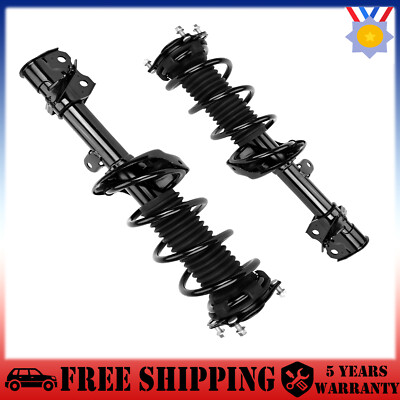 Pair Front Shock Struts w/ Coil Springs For Honda CRV CR-V 2007 2008-2014 2.4L