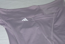 Adidas WOMENS PLUS SIZE 3X 7/8 Leggings PINK Optime Stash Pocket High Waist Pant