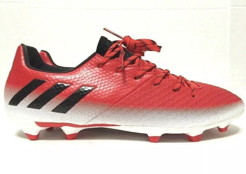 Adidas Messi 16.2 FG Soccer Cleats Red White Mens BA9144 Size W9/M7.5 |