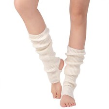 Ballet Leg warmers for girls Knitted Stirrup Leg Warmers for women Winter Ext...