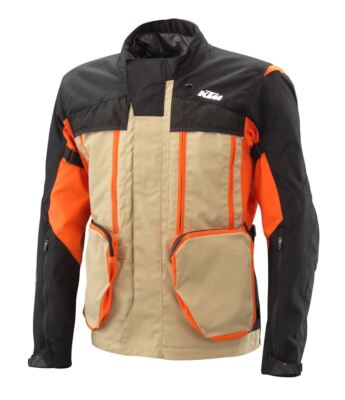 KTM ADV R V2 Tan and Black Motorcycle Adventure Jacket Men's Sizes SM & MD