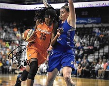 GW COLONIALS JONQUEL JONES HAND SIGNED CONNECTICUT SUN 8X10 PHOTO W/COA