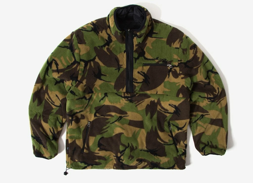 Huf Worldwide Windbreaker Jacket Kumo Reversible Black in S