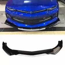 For Chevrolet Camaro Front Bumper Lip Spoiler Splitter Gloss Black White