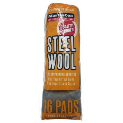 16 Stahldraht Wolle Pads Grade #000 Clean Prep Finish Politur Metall Karosserie