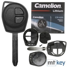 Auto Schlüssel Gehäuse + Batterie für Suzuki Alto Baleno Liana Splash Swift SX4