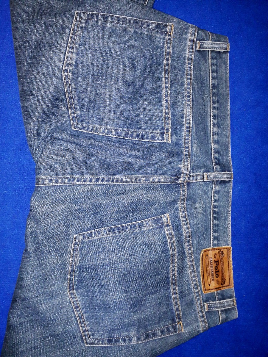 VTG JEANS AUTHENTIC DUNGAREES POLO RALPH LAUREN MEDIUM 36/34 | eBay
