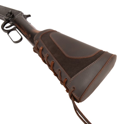 Leather Suede Rifle Buttstock Hunting Shotgun Cheek Rest for.308.22LR 12GA.30-30 - Picture 23 of 71