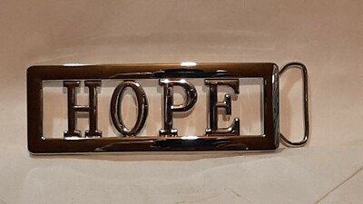 HOPE  Custom Personalized Name Belt Buckle -Put your name or word on Buckle
