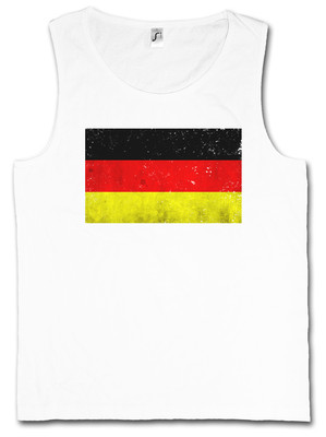 GERMAN FLAG VINTAGE TANK TOP SHIRT - Deutschland BRD Germany Retro DDR Banner