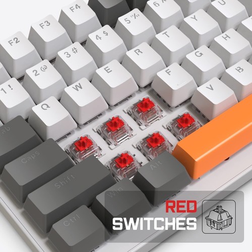 Mechanical Gaming Keyboard RGB Backlight Wired Coiled USB Cable Type-C to USB-A - Picture 13 of 26