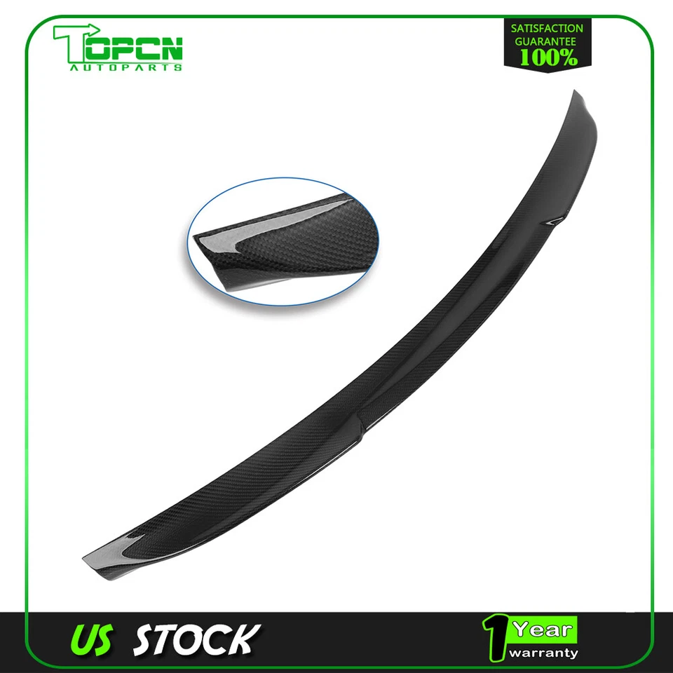 For 2016 -2020 Kia Optima K5 2017 2018 2019  Carbon Fiber Trunk Spoiler Wing New Foto 3 de 4