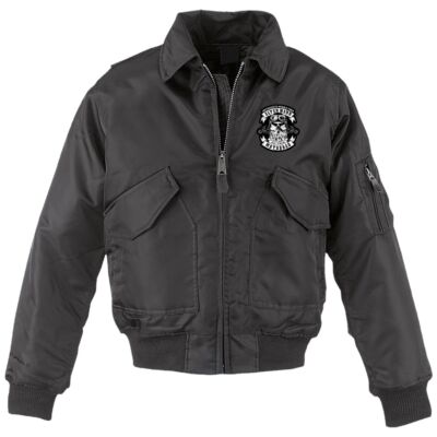 CWU Bomberjacke mit Kragen Unterschätze niemals alten Mann auf Motorrad Biker