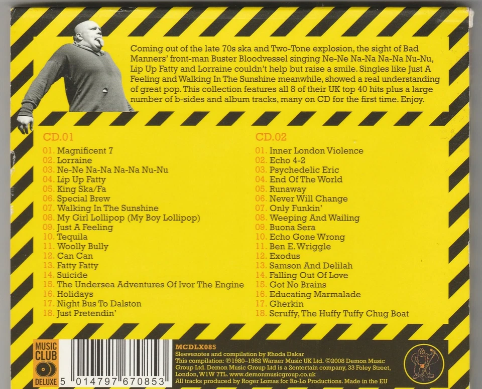 BAD MANNERS - WALKING IN THE SUNSHINE 2-CD DELUXE RARE OOP MINT - Image 4 of 4