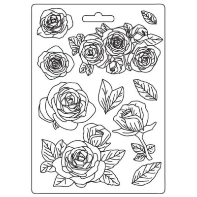 Stamperia DESIRE ROSES Soft Mould A5 Mixed Media Scrapbook K3PTA5638
