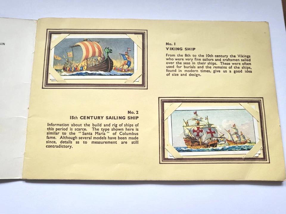 Typhoo Tea Travel Through the Ages book album full set 25 cards 1962 vintage 60s - Image 3 of 4
