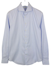 SUITSUPPLY Try On Extra Slim Fit Formal Shirt Men's 39L / 15 1/2L Pinstriped