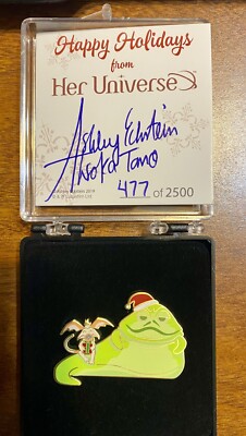 Her Universe Holiday 2019 Star Wars Jaba The Hut Pin Signed Ashley Eckstein