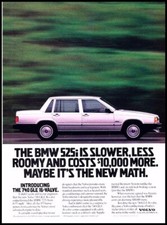 1989 Volvo 740 GLE Vintage Advertisement Car Print Art Ad D171