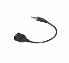 3PCS 3.5mm Male Audio AUX Jack to USB 2.0 Type A OTG Converter Adapter Cable