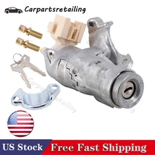Ignition Switch Assembly +2 Keys With Bracket For 1998-2002 Toyota RAV4 Corolla