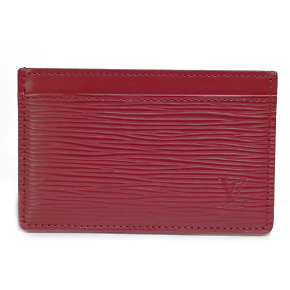 red epi leather louis-vuitton wallet