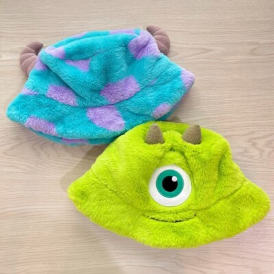 Monster Inc Plush Bucket Hat Tokyo Disney Resort Monsters Inc Mike Wazowski Fluffy Bucket  main image 2