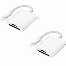 2PACK Memory Card Reader TF  SD Card Camera Reader Adapter for iPhone iPad