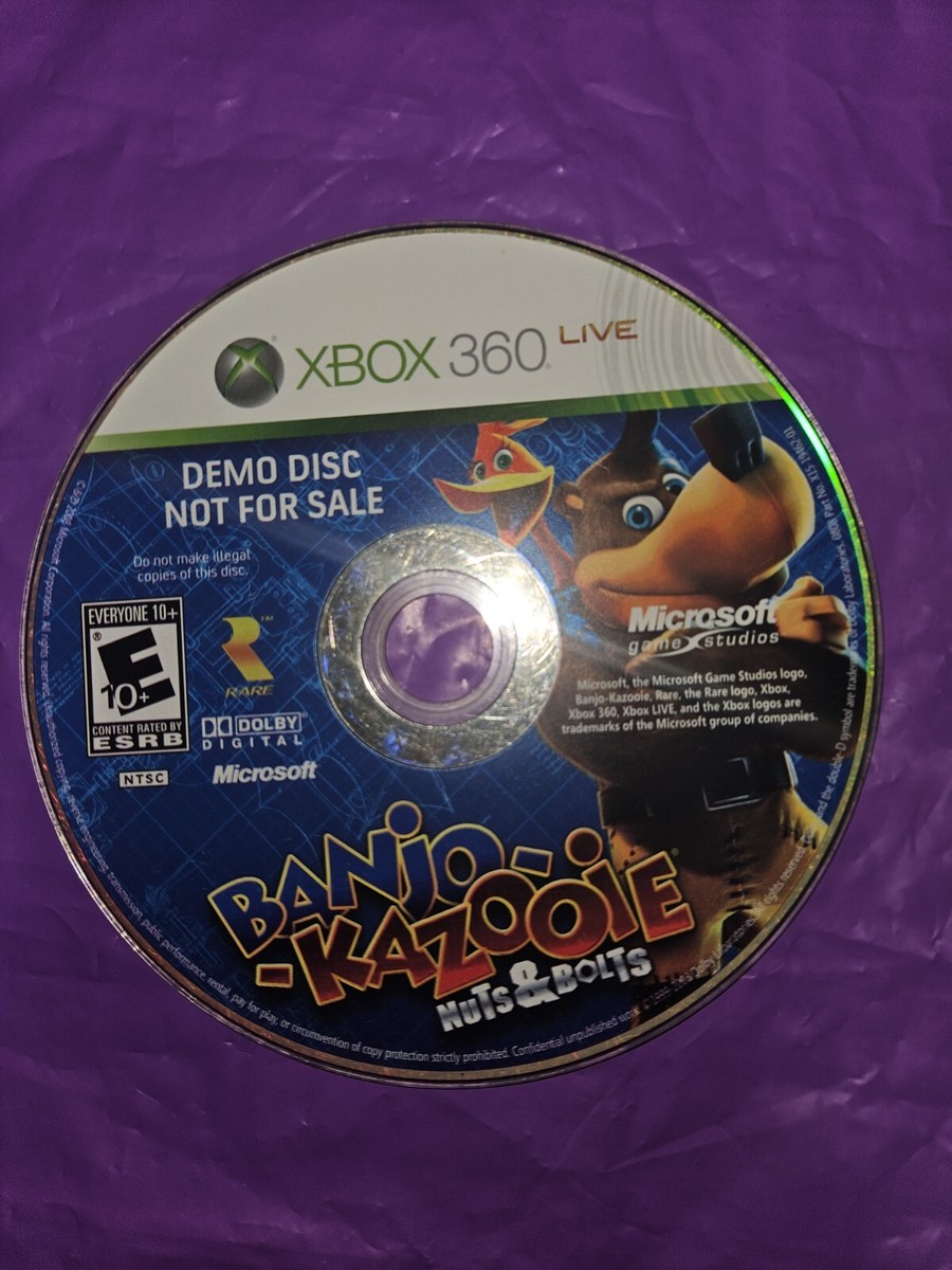 Xbox 360 Banjo Kazooie Nuts And Bolts (Disc Only) Demo Disc