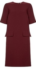 MEGA CLEARANCE!! BNWT MONSOON ELIZA DAY DRESS - BURGUNDY  SIZE: 10 RR: £59