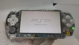 Sony PSP-3000 Playstation Portable Handheld Console Clear Shell Custom