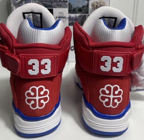 Patrick Ewing 33 HI Montreal Sneakers Men’s Shoes 9 Red/White Hi Top Athletic - Picture 3 of 6