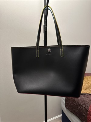 New No Tag $225 KURT GEIGER Richmond Shopper Black Leather Large TOTE Bag
