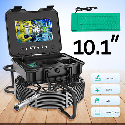 Pipe Sewer Drain Inspection Camera Counter Keyboard  Self-Leveling 512hz Locator