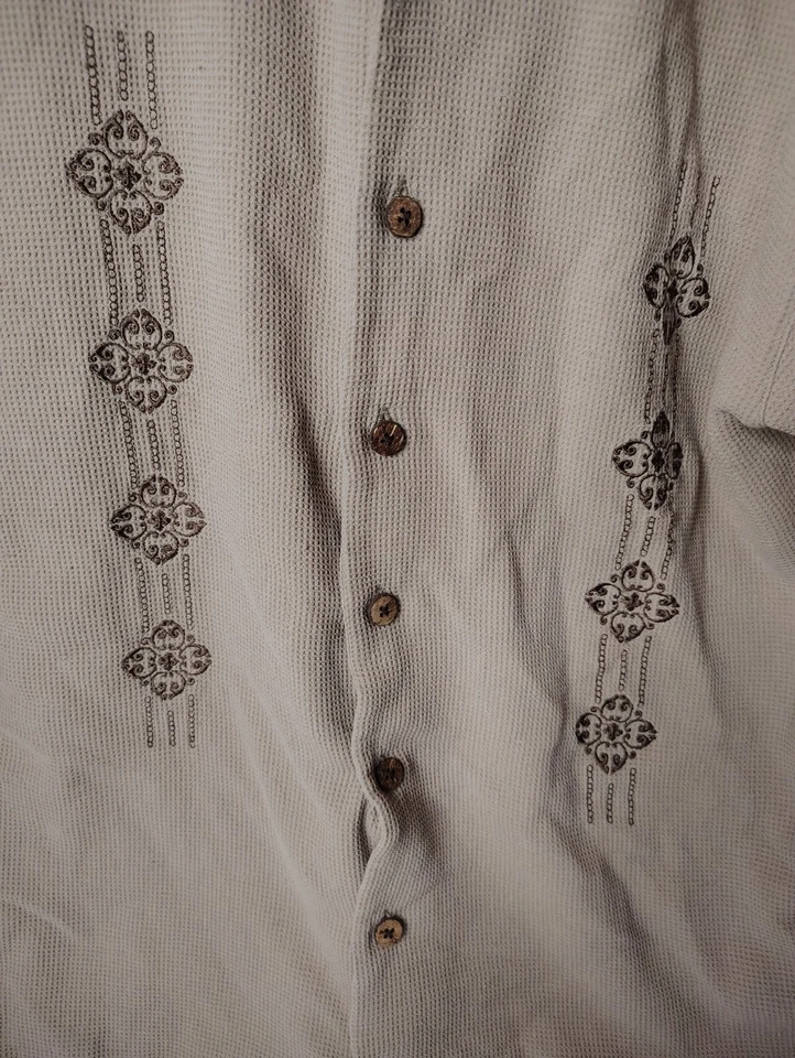 Half Moon Bay Short sleeve button up polo size M 100% silk - Image 2 of 4