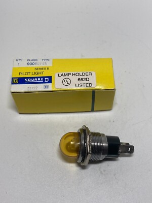 SQUARE D 9001-OY-24 PILOT LIGHT AMBER 24V SERIES B NIB