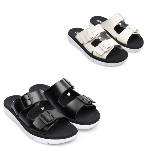 Women Camper Shoes Camper Oruga Leather Slides Adjustable Sandals NEW | eBay