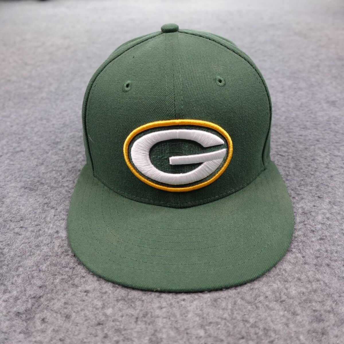 Green Bay Packers Hat Cap Fitted 7 1/8 New Era 59Fifty NFL Green Bay Packers Hat Cap Fitted 7 1/8 New Era 59Fifty NFL