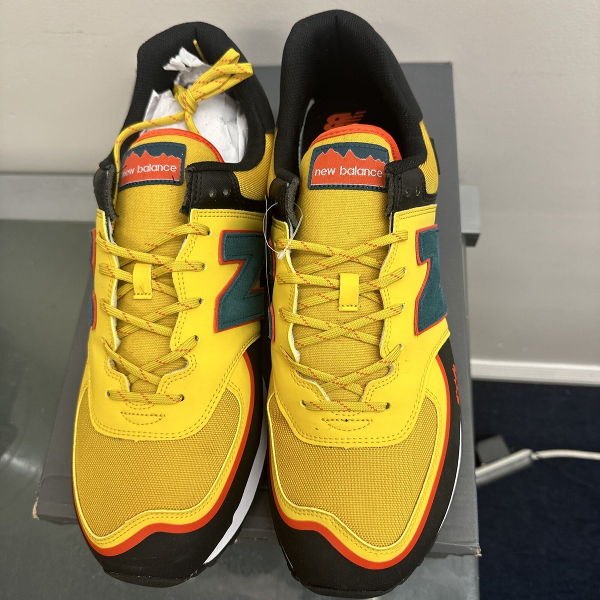 New Balance 574T Sneakers! 9 Harvest Gold Blaze  CORDURA U574TZ2 EXCELLENT SHAPE New Balance 574T Harvest Gold Blaze These shoes are... | Depop main image 3