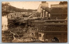RPPC Power House  Rumford Falls  Maine   Real Photo Postcard