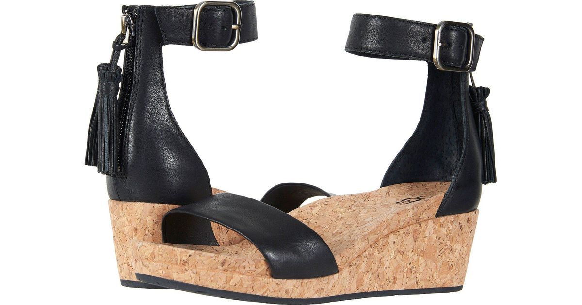 black leather women's zoe sandals