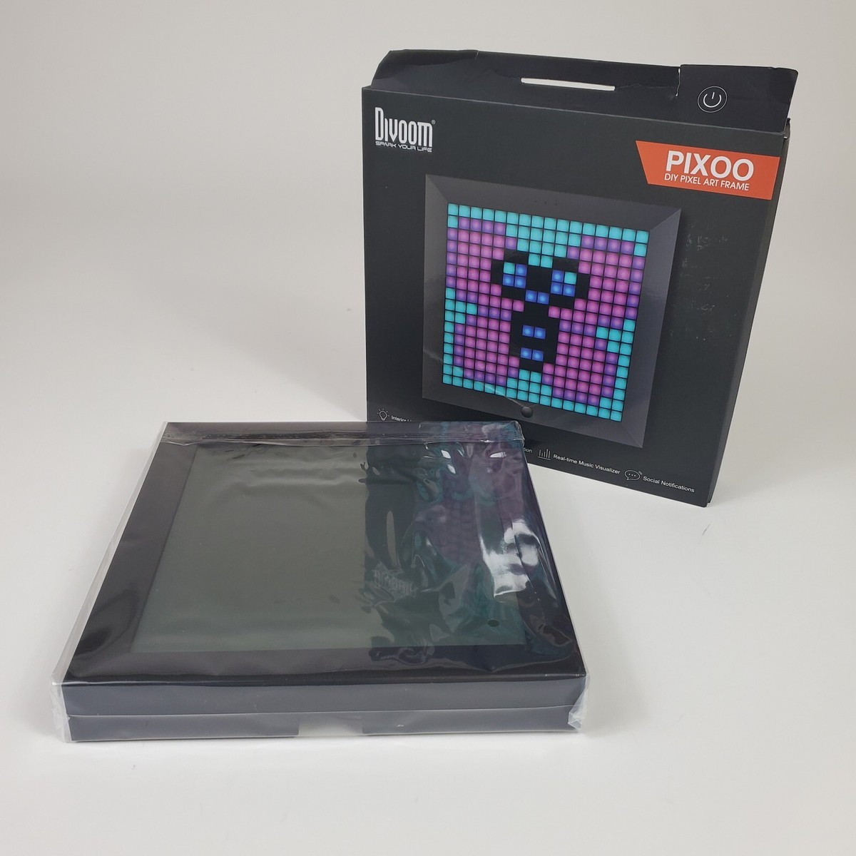 Divoom Pixoo Digital Frame with App Controlled 16X16 LED Screen