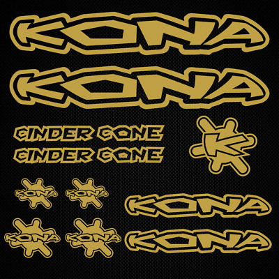 Kona Cinder Cone decals frame stickers mountain bike fork bmx mtb vinyl ORACAL