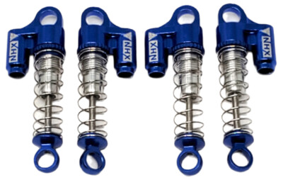 NHX RC Aluminum Mini/Micro Shock / Damper Set Blue: Axial SCX24 Front / Rear