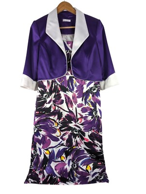Berkertex Dress Berketex Ladies Clothes Berkertex Purple Satin