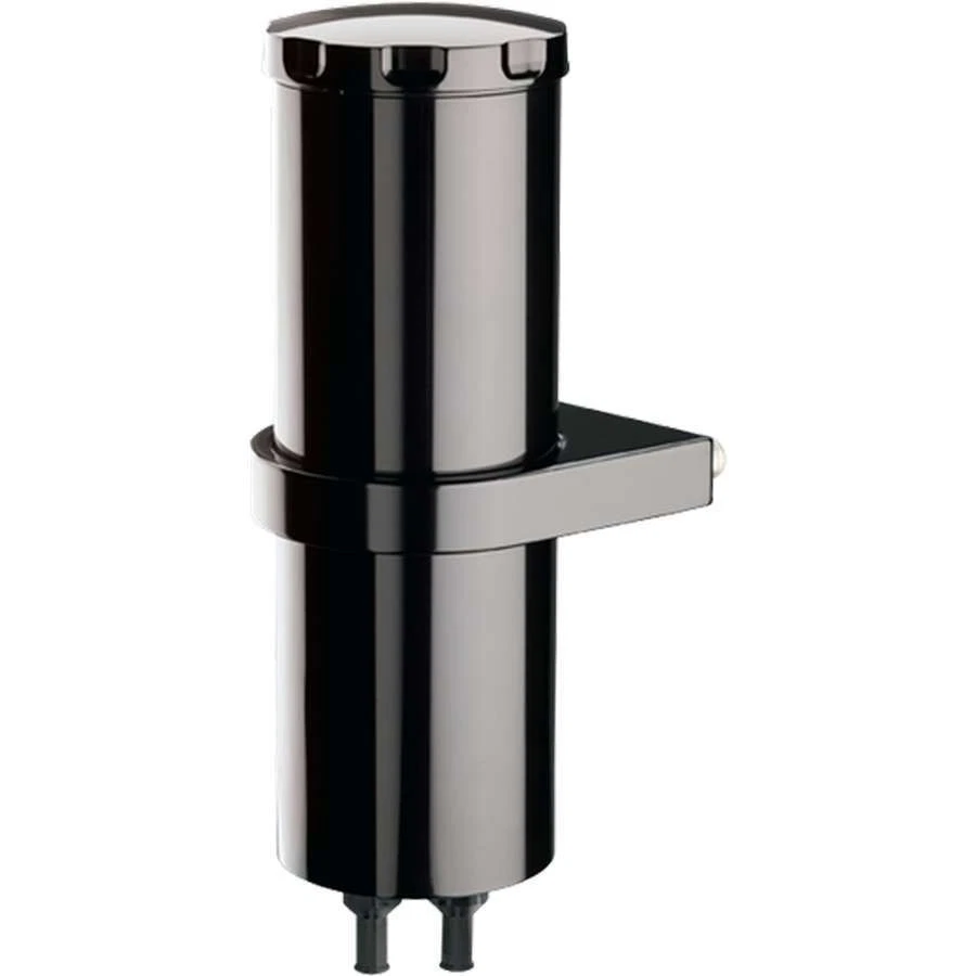 Billet Specialties BLK77109, One Black Aluminum Overflow Tank 8.75In Smooth W/Br - Imagem 3 de 4