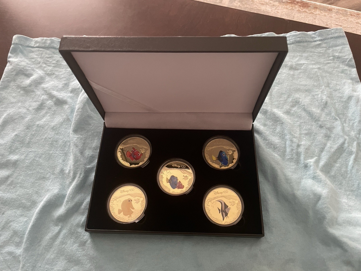 5 Disney 100 Years of Wonder Finding Nemo Shiny 24K Gold Plated