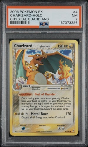 Pokemon EX Crystal Guardians - Charizard (Delta Species) 4/100 HOLO