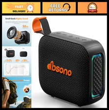 Waterproof Portable Bluetooth Speaker - IPX5 HD Sound, 24H Playtime, TWS, LED Li