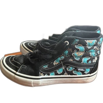 Vans Sk8-Hi Pro Dinosaur Vanosaur Black Teal High Top  display picture 2